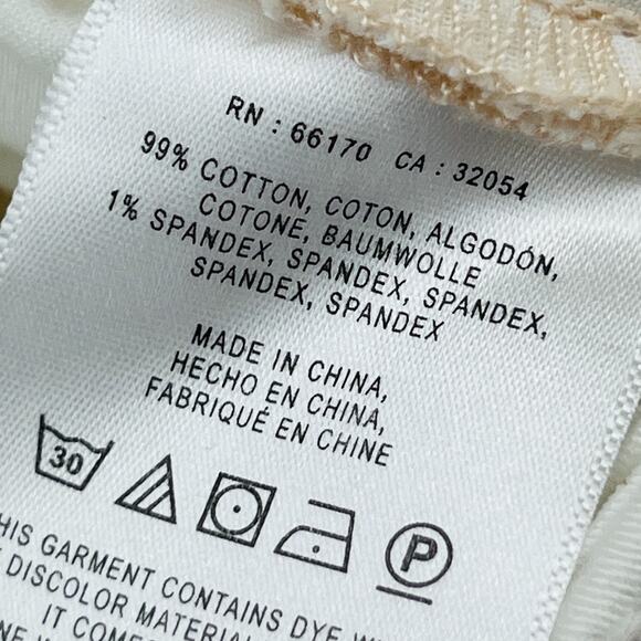 PILCRO AND THE LETTERPRESS Pants 25 Hyphen Chinos Ankle Cuffed Low Rise White - Picture 11 of 16